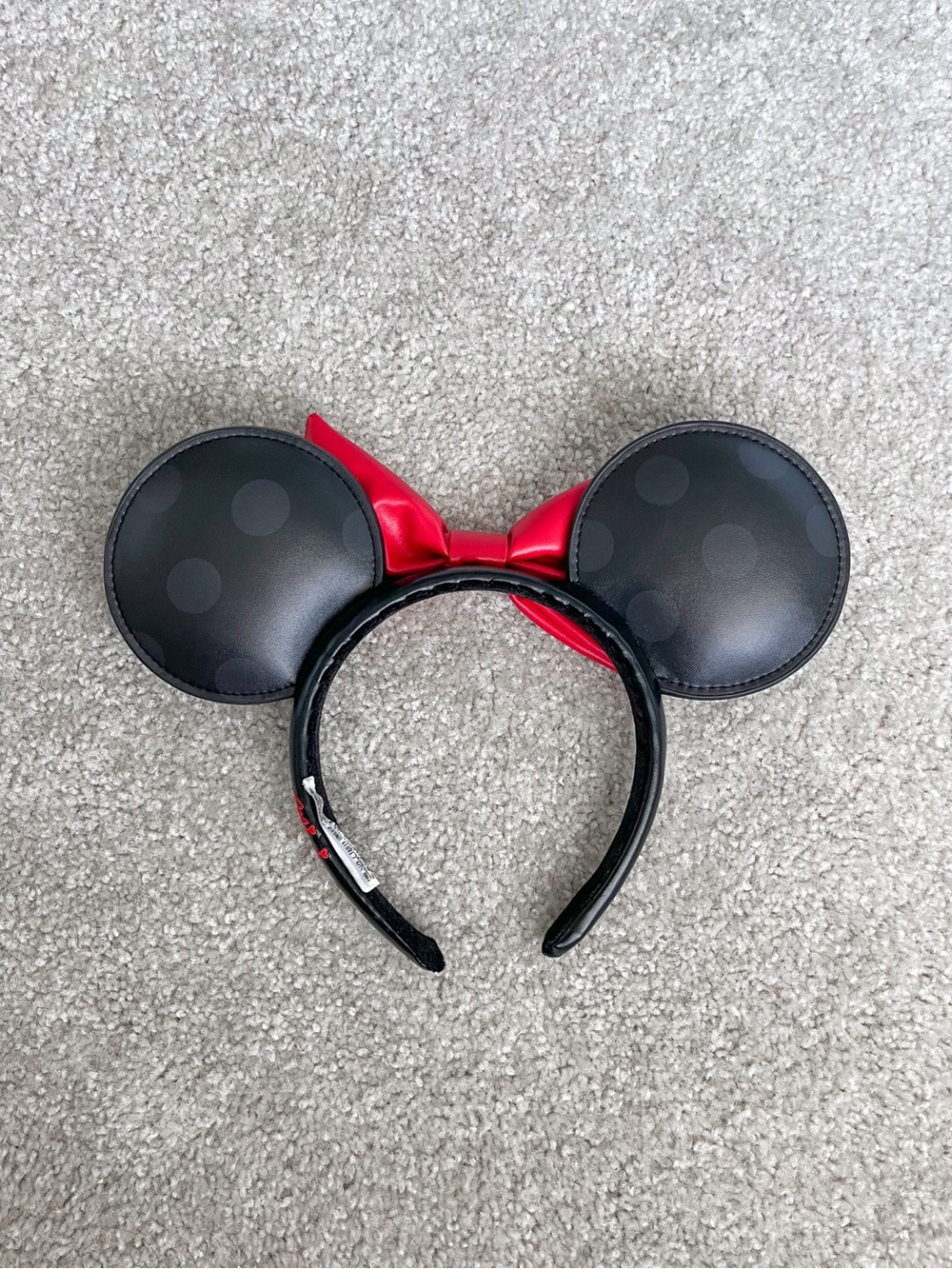 Classic Autograph | Minnie Mouse Ears | Faux Leather Headband - Picture 2 of 3